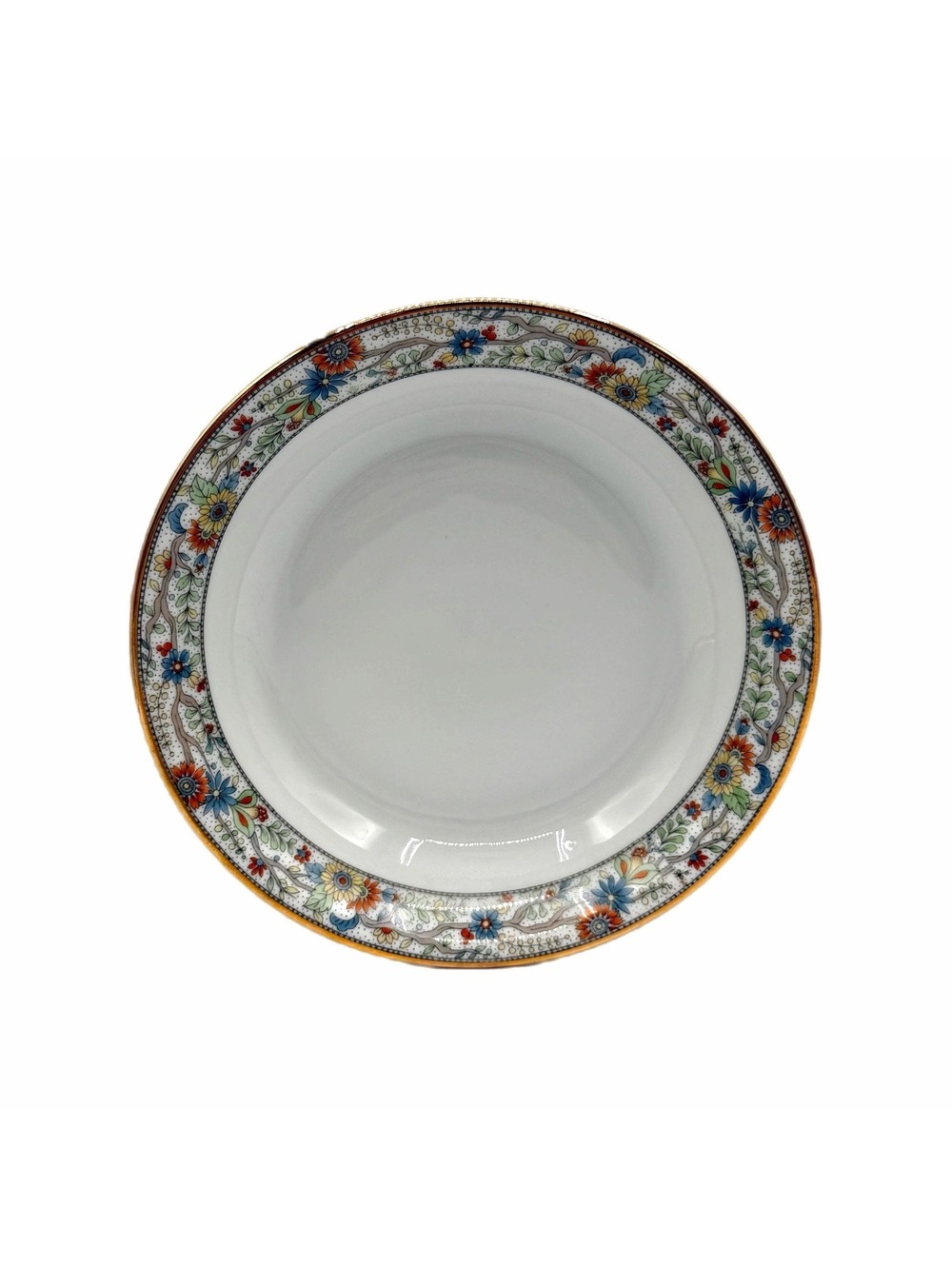 Antique Fraureuth The Alrae 7.5” Soup / Cereal Bowl – Germany – Floral Rim